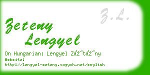 zeteny lengyel business card